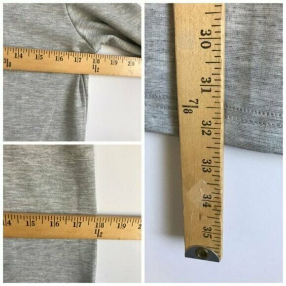 Vila long sleeve color block mini dress, size S, Gray - Picture 6 of 6